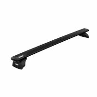 Багажник Thule WingBar EVO на крышу автомобиля Ford Focus 2 хэтчбек 2005-2011 г. в штатное место (черная крыловидная дуга)