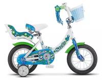 Детский велосипед STELS Echo 12 (2023) Белый/морская-волна