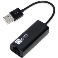 Переходник 5BITES UA2-45-02BK USB2.0-RJ45 10/100 Mbit/s, 10sm, Black