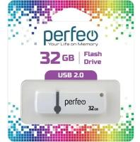 USB Флеш-накопитель USB накопитель Perfeo 32GB C07 White