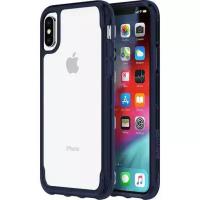 Чехол защитный Griffin Survivor Clear для iPhone XS Max, прозрачный/фиолетовый GIP-012-CIR