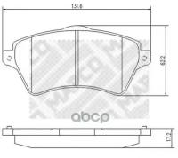 Комплект Тормозных Колодок, Дисковый Тормоз Mapco арт. 6742