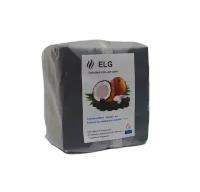 Уголь кадильный кокосовый ELG в упаковке 18 кубиков, размер кубика 25х25х25мм