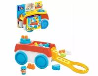 Конструктор для малышей Тележка с блоками Fisher-Price Mattel Mega Bloks