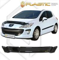 Дефлектор капота для Peugeot 308 хетчбек 2009-2011 Classic черный