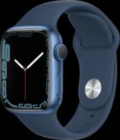 Часы Apple Watch Series 7 41mm Aluminum Case with Sport Band Global, синий омут