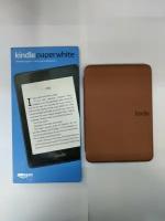 Электронная книга Amazon Kindle PaperWhite 2018 32Gb черная + обложка коричневая