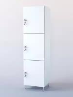 Шкаф для раздевалок "фитнес" №4, Белый 50 x 45 x 200 см
