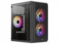 Корпус компьютерный AeroCool Cs-107-A-BK-v2 (без БП), черный