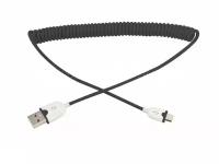 Шнуры и зарядные устройства телефона и переходники USB REXANT USB кабель microUSB универсальный шнур витой 1,5м черный REXANT