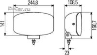 BEHR-HELLA Фара дальнего света 12V