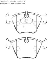 Колодки тормозные передние hsb hong sung brake HP5185