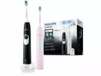 Электрическая зубная щетка Philips Sonicare 2 Series gum health HX6232/41, розовый/черный