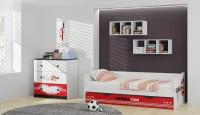 Детская комната Футбол: кровать выдвижная 4200+комод