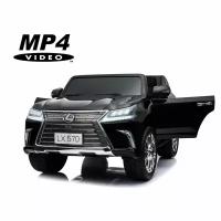 Внедорожники и джипы Dake Детский электромобиль Lexus LX570 4WD MP4 - DK-LX570-BLACK-PAINT-MP4