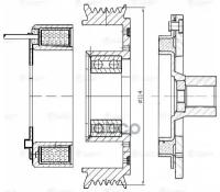 Муфта Эл/Магн. Компрессора Кондиц. Для А/М Hyundai Solaris (10-)/Kia Rio (10-) (Lmac 0801) LUZAR арт. LMAC0801