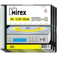 Оптический диск DVD-R 4.7 Гб Mirex тонкий-слим-