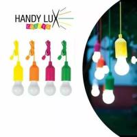 Беспроводные светодиодные лампочки со шнурком Handy lux Colors, 4 шт