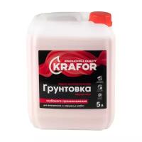 Грунтовка глубокого проникновения Krafor, 5 л