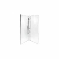 Задние стенки Ido Showerama 10-5 Comfort 100x100 прозрачные, профиль белый