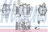 NISSENS 89091 Компрессор кондиционера VW-TOUAREG 02-