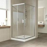 Vegas Glass Душевой уголок Vegas Glass ZA-F Tur Novo 120*90 08 01 профиль глянцевый хром, стекло прозрачное