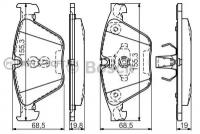 BOSCH 0986494549 Колодки тормозные дисковые перед