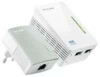 TP-Link TL-WPA4220KIT Комплект адаптеров Powerline стандарта AV500 с функцией усилителя беспроводного сигнала до 300 Мбит/с