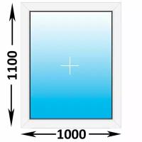 Пластиковое окно Veka WHS глухое 1000x1100 (ширина Х высота) (1000Х1100)