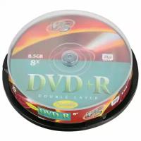 Диски DVD+R VS, 8.5 Gb, 8x, 10 шт., Cake Box, двухслойный