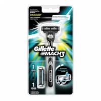 GILLETTE Бритва GILLETTE (Жиллет) "Mach3", с 2 сменными кассетами, для мужчин