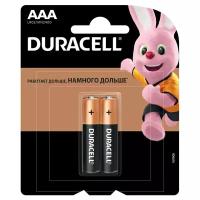 Батарейка Duracell Basic AAA (LR03) алкалиновая, 2BL, 6 штук, 275852