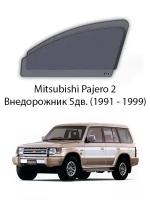 Каркасные автошторки на передние окна Mitsubishi Pajero 2 Внедорожник 5дв. (1991 - 1999)