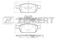 Передние тормозные колодки для ford focus iii 12- kuga ii 13- tourneo connect ii 13- Zekkert BS1249