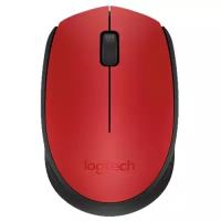 Мышь беспроводная Logitech M171 красный