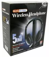 Наушники беспроводные 5 в 1 с FM приемником WIRELESS HEADPHONE