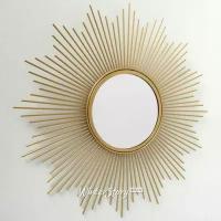 Boltze Настенное зеркало - солнце Бруклин 50 см золотое 1010503