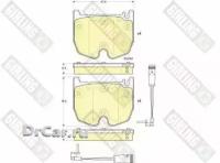 GIRLING Колодки тормозные MERCEDES W211/W220/C219/C215/R230 600/55/65 AMG передние