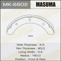 Колодки барабанные masuma mk-6602 Masuma MK-6602