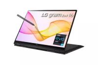 16" Ноутбук LG gram 16 2-in-1 16T90P (2560x1600, Intel Core i7 2.8 ГГц, RAM 16 ГБ, SSD 2 ТБ, Win10 Home), черный оникс