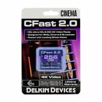 Карта памяти Delkin Devices Cinema CFast 2.0 256GB 560X 4K Video