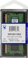 Kingston Память оперативная для ноутбука Kingston ValueRAM KVR16S11S6/2