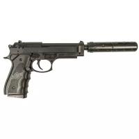 Galaxy Пистолет пружинный Galaxy Beretta 92 G.052A с глушителем, 6 мм