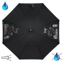Зонт женский FLIORAJ 300801 FJ, чёрный