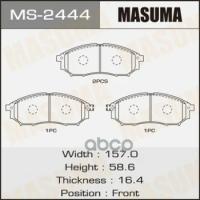 Колодки Nissan Almera 06-12 Masuma арт. MS-2444