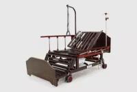 Кровать медицинская функциональная с механическим приводом E-45A (MosMed-E-45-5124) ЛДСП для лежащих больных с боковым переворачиванием и туалетным устройством с матрасом