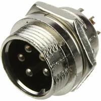 Разъем GX MIC 5PIN металл в корпус