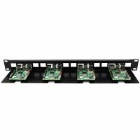 RASPBERRY PI 19 INCH RACK MOUNT 1U FOR 1-4 RASPBERRY PI - стоечное крепление для Raspberry PI