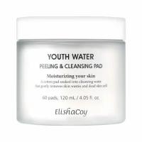 ElishaCoy Очищающие пилинг пэды для лица Вода Молодости Youth Water Peeling & Cleansing Pad ElishaCoy 60 шт 120 мл