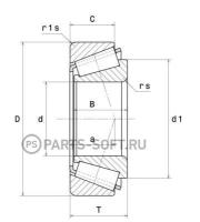 FAG 33010 Конический роликоподшипник